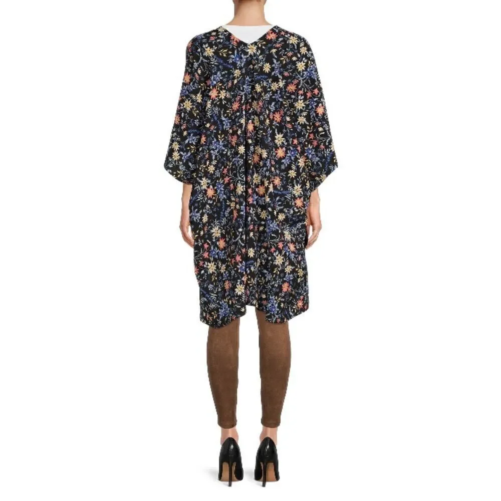 Women’s Waterfall Printed Kimono Layering Piece